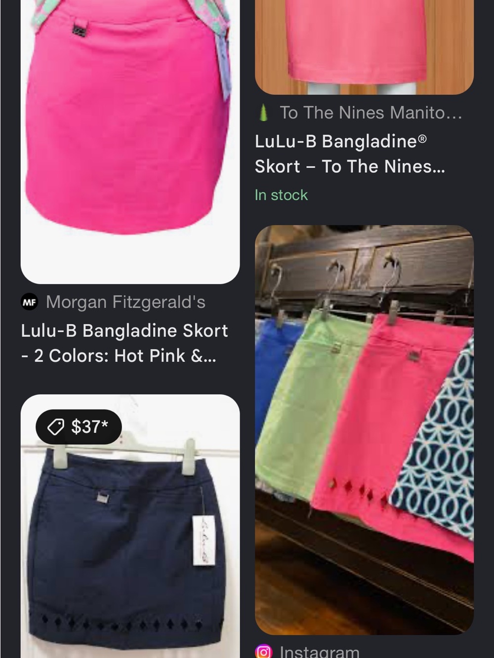 (409) Lulu-B Hot Pink Eyelet Hem Mini Skirt - Picture 3 of 3